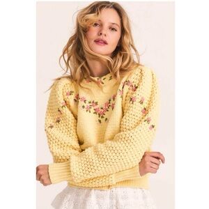 NWT loveshackfancy Kenzly Sweater